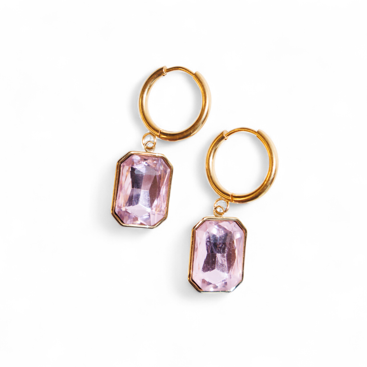 Boucles d'oreilles Elixir rosé