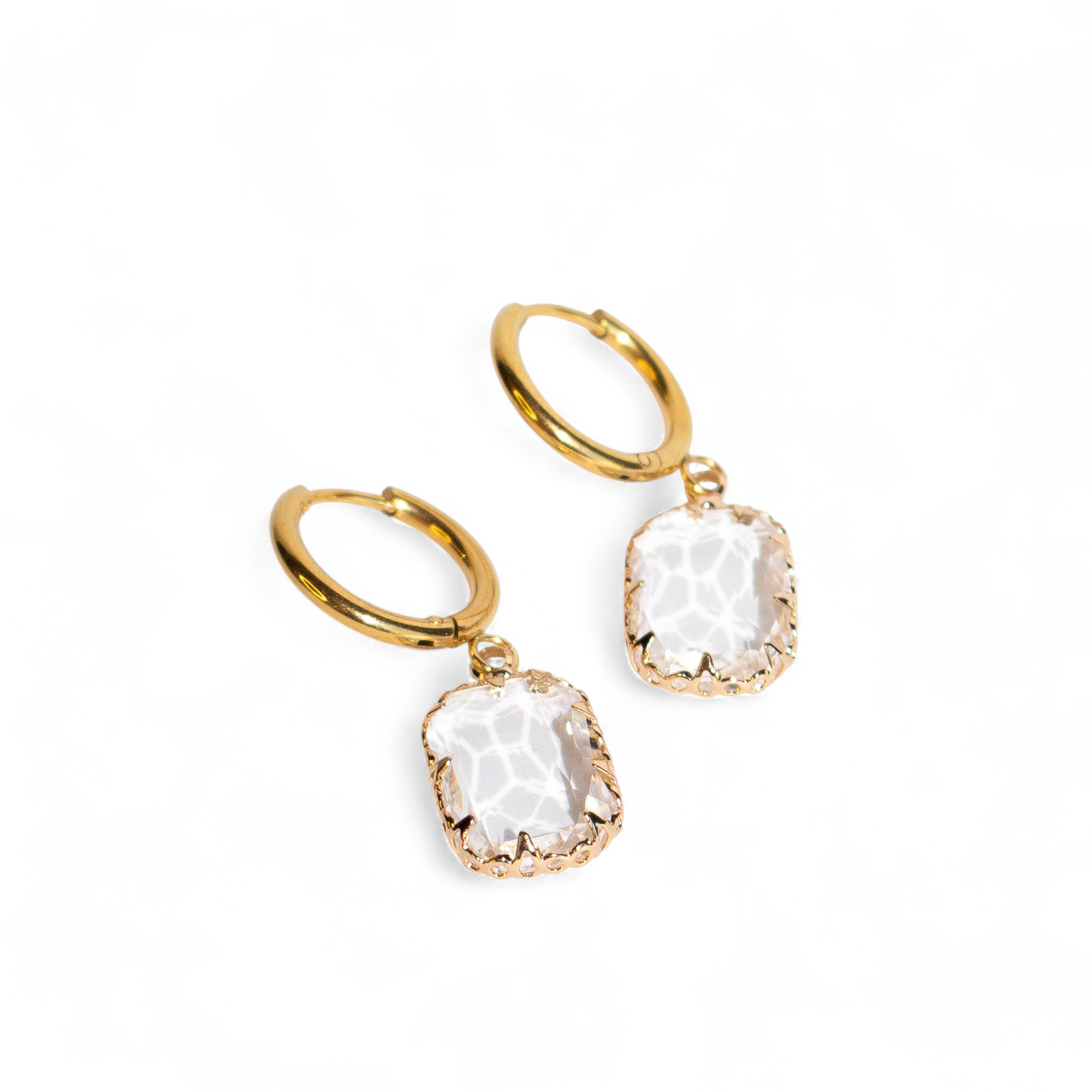 Boucles d'oreilles Elixir blanc